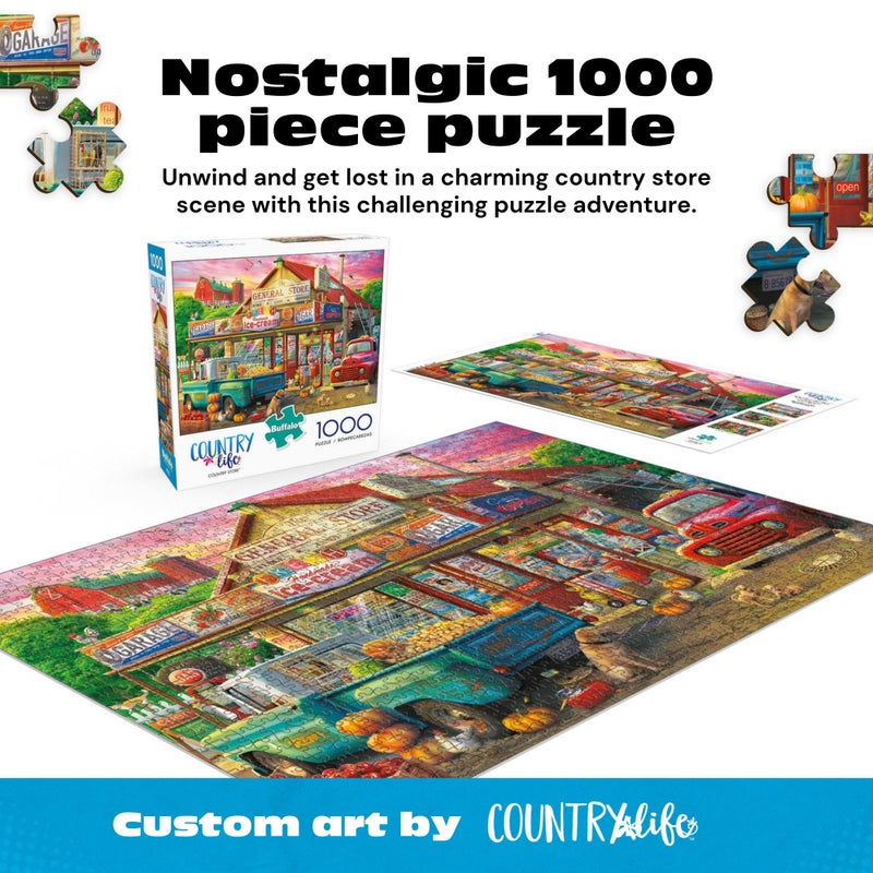 Buffalo Games ألعاب بوفالو - إدوارد - متجر ريفي - 1000 قطعة لغز للبالغين - لغز تحدي مثالي لليالي الألعاب - الحجم النهائي هو 26.75 × 19.75 - Image 2