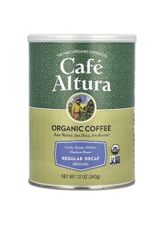 Cafe Altura Cafe Altura, Organic Coffee, Regular Decaf, Ground, Medium Roast, 12 oz (340 g)  - Image 1