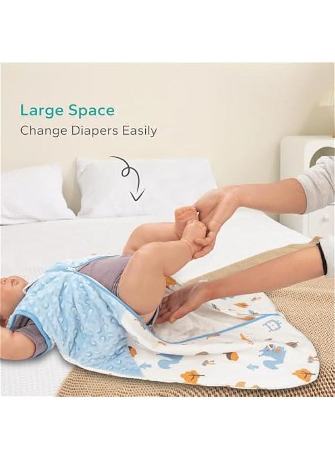 MIXDE Baby Sleep Bag, 1.5 Tog Cotton Sleep Sack 0-12 months Baby Wearable Blanket with one-Way Zipper,and Corner Guard, Baby Gown Newborn Cotton Nightgown  - Image 5