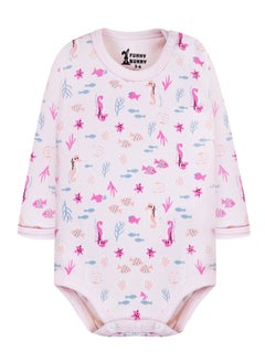 Funny Bunny Pack of 3 Cotton Long Sleeve Bodysuit for Baby  - Image 3
