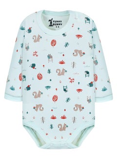 Funny Bunny Pack of 3 Cotton Long Sleeve Bodysuit for Baby  - Image 5