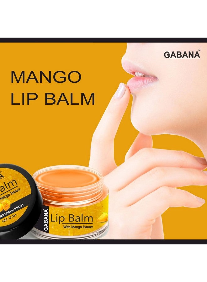GABANA Bubblegum, Mango, Rose & Vanilla Extract Lip Balms | For Dry, Cracked and Chapped Lips | Lip Protection & Nourishment | Suitable for All Skin Type | Combo of 4 Items (Each, 15gms) - Image 3