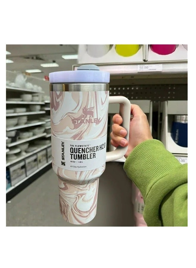 Stanley Quencher H2.0 FlowState Stainless Steel Vacuum Insulated Tumbler with Lid and Straw for Water, Iced Tea or Coffee, Smoothie and More, 40 oz - Image 3