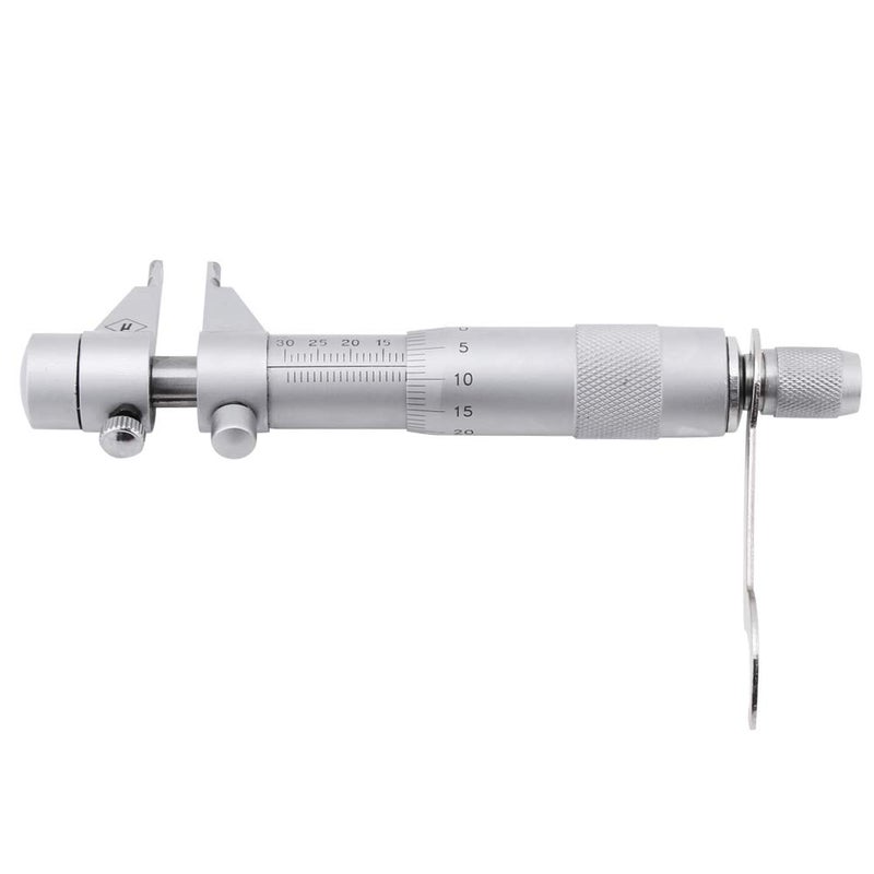 ZERONE Inside Micrometer Set, Internal Diameter Gage Hole Bore 5-30mm Range 0.01mm Accurate + Wrench + Calibration Ring + Wooden Box - Image 1