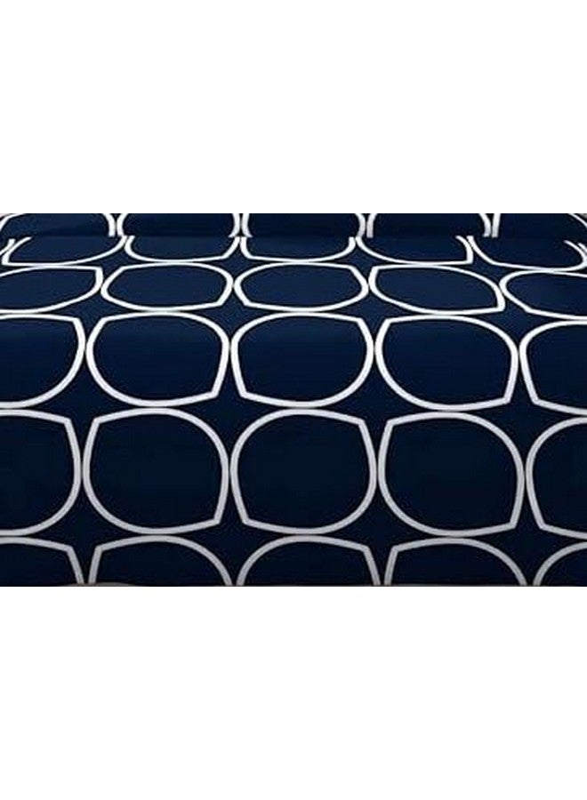 TIB Glace Cotton King Size Bedsheet with 2 Pillow Covers,Bedsheet for Double Bed,90X100 Inches| 140 GSM, Blue Circle Pack of 3,130 TC - Image 2