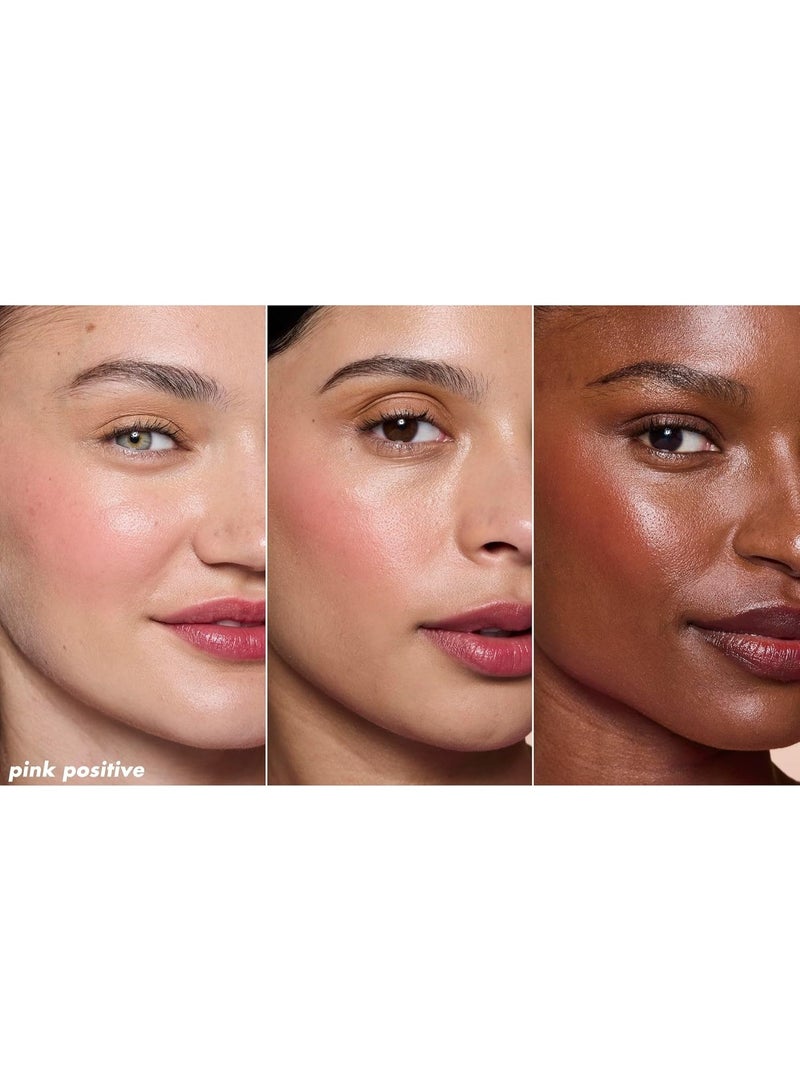 elf Sheer For It Blush Tint - Buildable Stain For Lips + Cheek,Pink Positive - Image 2