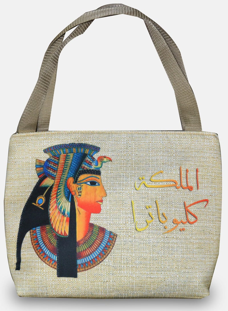 شنطة حريمى بطباعة فرعونى 43*30سم