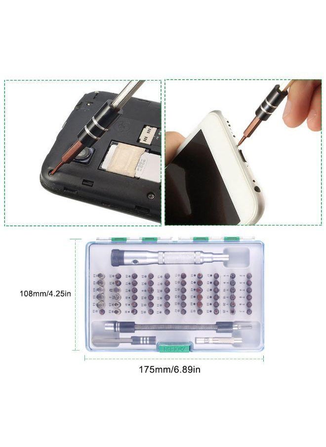 Generic 64-In-1 Precise Screwdriver Set With 60 Bit Multicolour 19 × 12 4centimeter  - Image 4