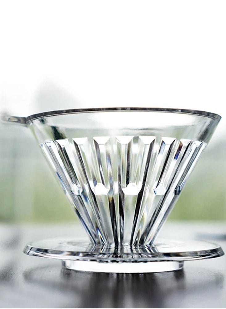 TIMEMORE - V60 Dripper Made of High Fired Glass Material Pour Over Coffee Maker Slow Brewing Home Office Cafe Strong Flavour Brewer Size 02 - Image 1
