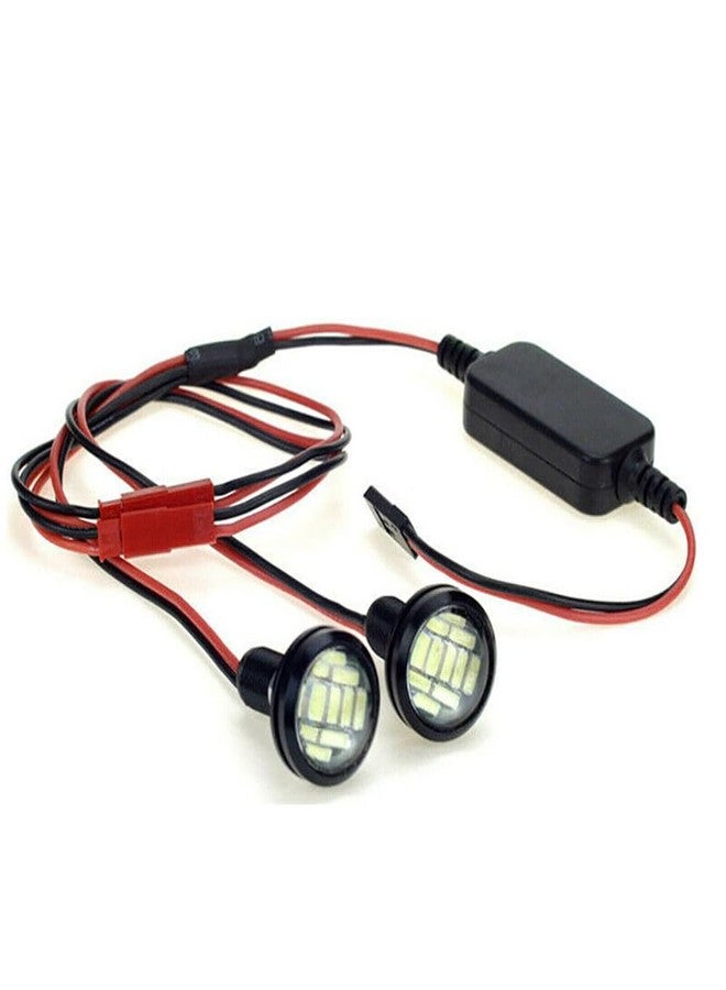 XBERSTAR LED Light Headlight for Traxxas Slash REVO E-REVO X-MAXX RC Car+Transformer Set - Image 1