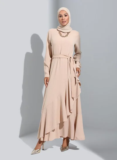 chinese dress ladies Women Long Dress Muslim Hijab One Piece Solid Color Long Maxi Dress, Green  : Amazon.com.be: Fashion main image 0