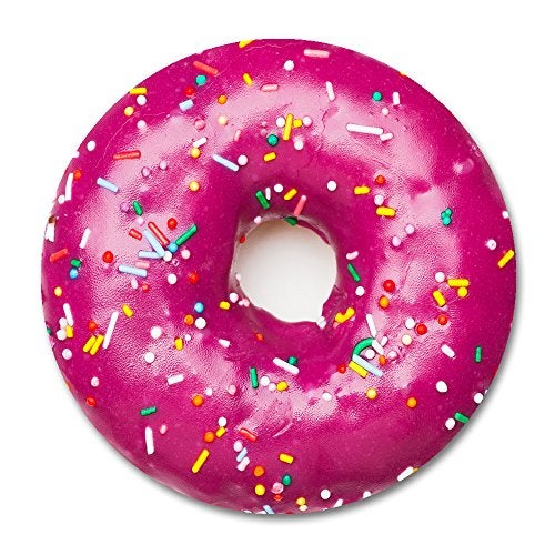 Smooffly Donut Round Mouse Pad, Purple Donut Printed Mousepad Round Non Slip Rubber Mouse pad Gaming Mouse Pad mat - Image 2