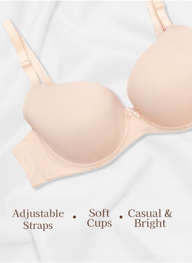 Every Woman Knows Women's Casual Basic Underwire Bra for Everyday Wear with Mid-Coverage 34-48 ABCDE  - Image 3