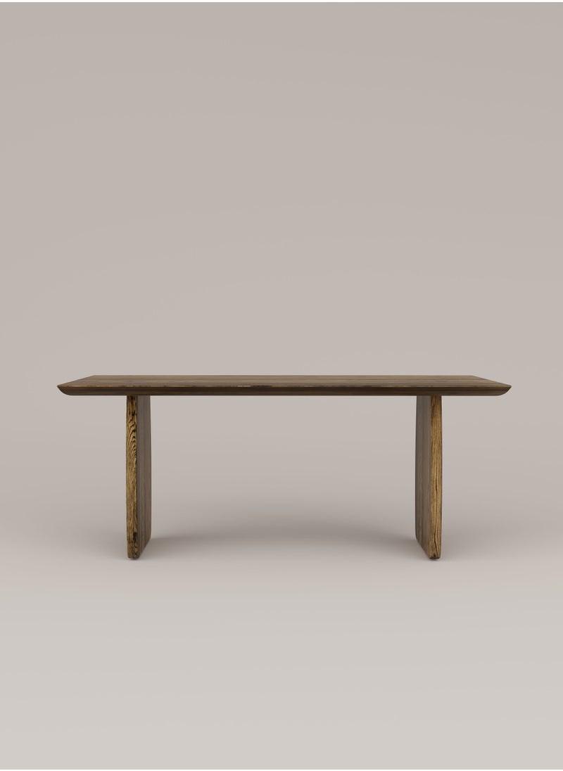 Slab House Edge Collection - Solid Oak Timber 4-6 Seater Table  - Image 2