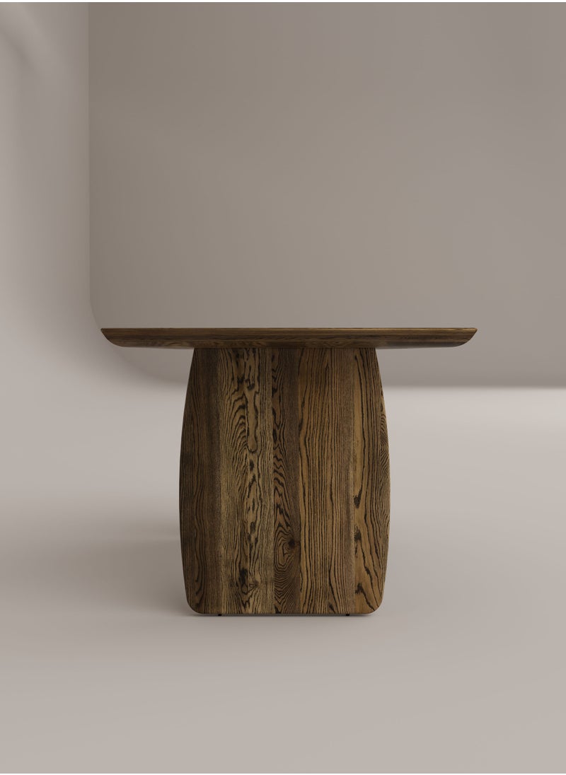 Slab House Edge Collection - Solid Oak Timber 4-6 Seater Table  - Image 4