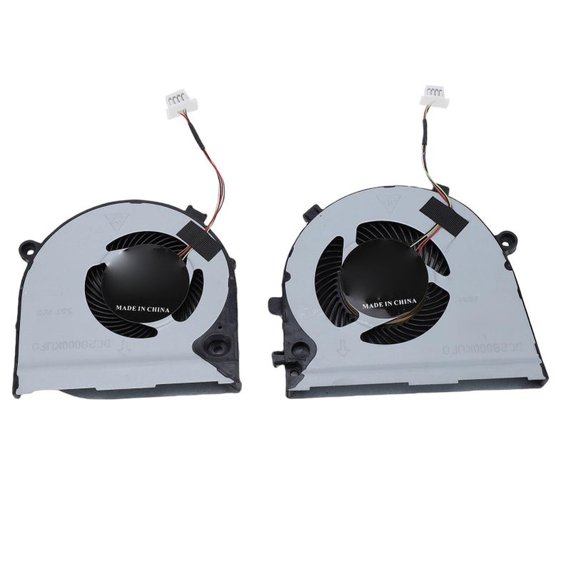 Gaming Laptop CPU GPU Cooling Fan Replacement 4 Pin Connector 0GWMFV 0TJHF2 Metal ABS Compatible With Dell G3 15 3579 Black - Image 3