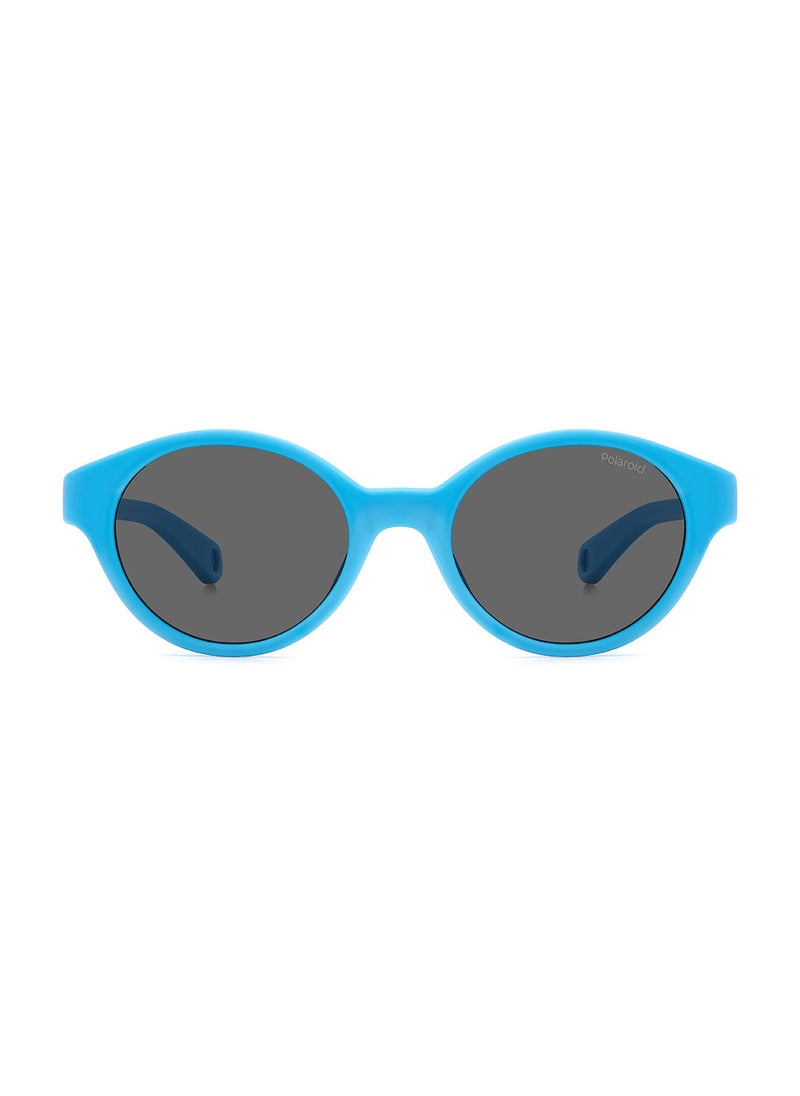Polaroid Kids Unisex UV Protection Round Sunglasses - Pld K007/S Azure 42 - Lens Size: 42 Mm  - Image 3