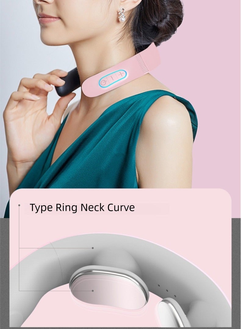 ONLYMAY Neck Massager, Intelligent Neck Massage for Shoulder, Back & Cervical Pain Relief , Lymphatic Drainage Neck Massager, Electric Pulse Massager with 10 Modes, Portable Neck Massage for Pain Relief  - Image 3