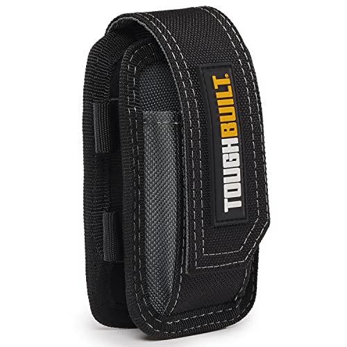 ToughBuilt – Smartphone Pouch, Heavy-Duty Phone Holder with ClipTech Hub, Reinforced 1680D Fabric, Adjustable Security Flap, and Belt Clip for Secure Access on Jobsite or in The Field - Image 3