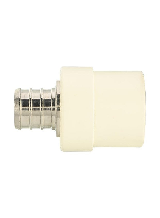 EFIELD (Pack of 10) 1/2" Pex x 1/2" CPVC Transition Coupling Barb Crimp Brass Fittings - Image 2