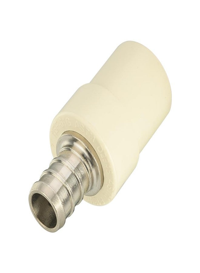 EFIELD (Pack of 10) 1/2" Pex x 1/2" CPVC Transition Coupling Barb Crimp Brass Fittings - Image 3