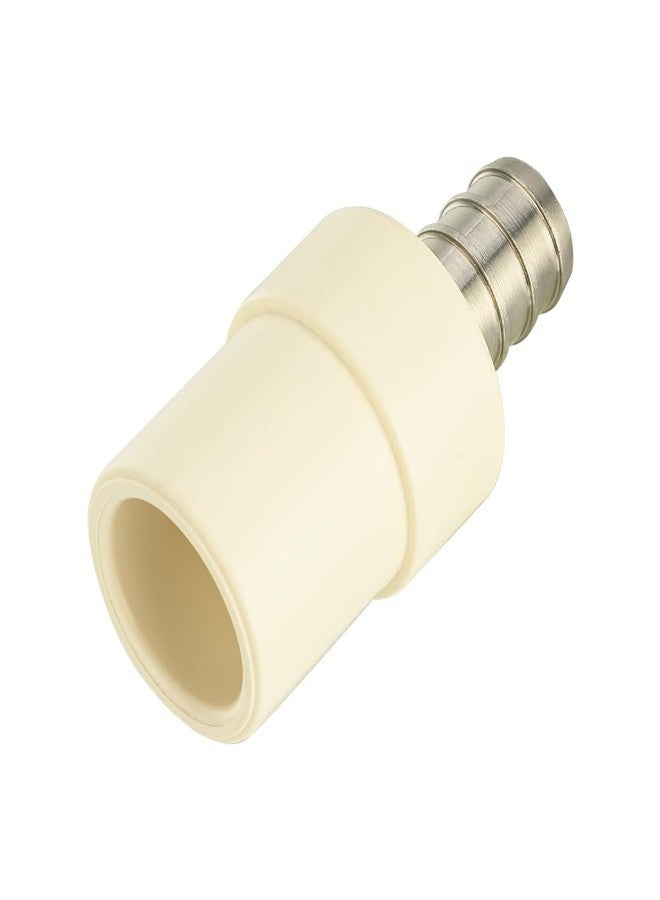 EFIELD (Pack of 10) 1/2" Pex x 1/2" CPVC Transition Coupling Barb Crimp Brass Fittings - Image 4