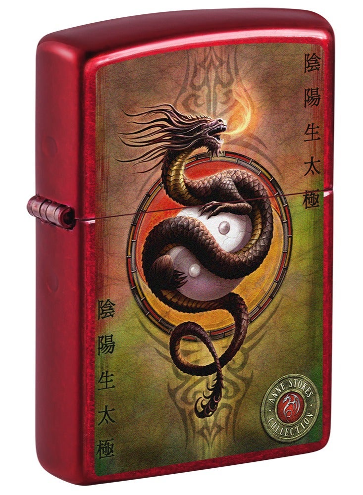 Zippo Ci017394 21063 Anne Stokes Collection Candy Apple Red Windproof Lighter - Image 1