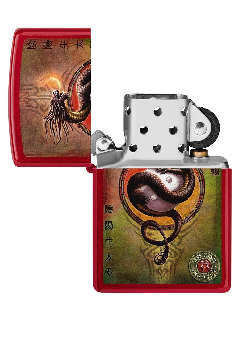 Zippo Ci017394 21063 Anne Stokes Collection Candy Apple Red Windproof Lighter - Image 4