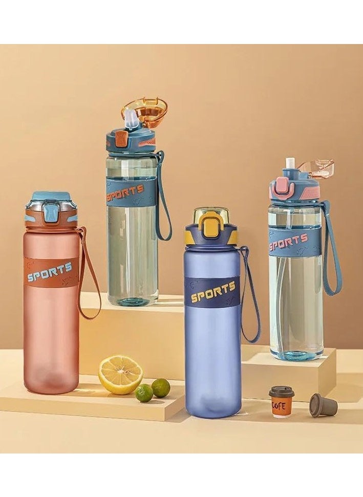 QSHOP SportBottle Leak Proof Sports Water Bottle, Portable Drinking Bottle for Gym and Fitness with Strap, BPA Free, 1 Liter Premium Quality  - Image 2
