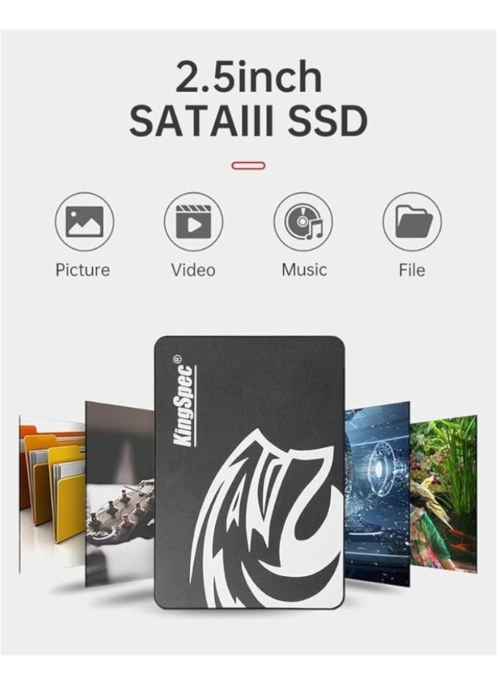 KingSpec - P3 Solid State Drive 2.5" SATA ||| 1TB SSD for Desktop, Laptop Computers And PS5 Xbox Shock-Resistant, Vibration-Resistant 3D NAND - Image 1