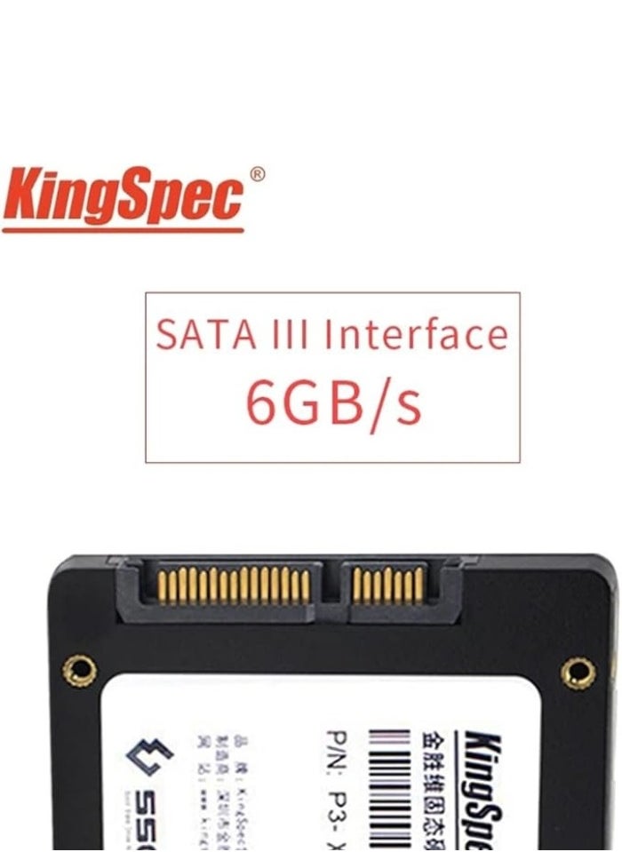 KingSpec - P3 Solid State Drive 2.5" SATA ||| 1TB SSD for Desktop, Laptop Computers And PS5 Xbox Shock-Resistant, Vibration-Resistant 3D NAND - Image 1