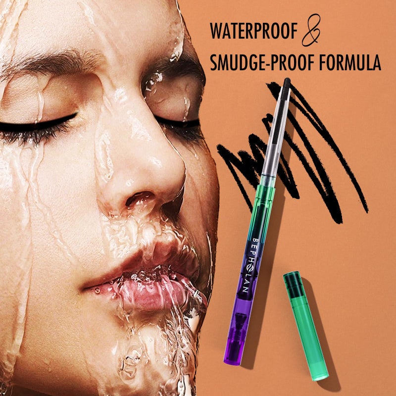 BEPHOLAN Black Eyeliner Pencils,Waterproof Gel Eyeliner Pencil Waterline Eye Liner Pen for Women Waterproof Smudge Proof Long-lasting (BLACK) - Image 3