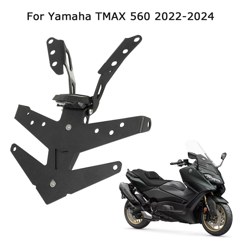 psler License Plate Holder for Yamaha TMAX 560 2022 2023 2024, psler Rear Fender Frame Rear Motorcycle Accessories - Image 2