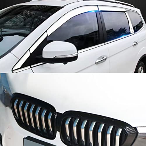 NANSH 16Ft Chrome Silver Extra Thick Auto Molding Trim Universal Bumper Window Door Body Side Decorative Strip Scratch-Proof (Width: 1/2inch [12mm]) - Image 3
