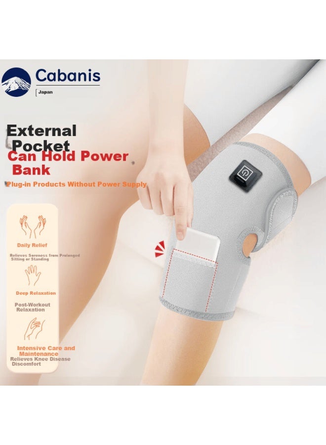 Cabanis Electric Heated Knee Brace With Mugwort For Meniscus Injury, Arthritis, Effusion, Synovitis, Elderly Warm Knee Support - Image 1