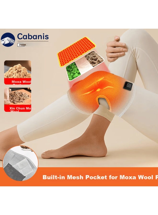 Cabanis Electric Heated Knee Brace With Mugwort For Meniscus Injury, Arthritis, Effusion, Synovitis, Elderly Warm Knee Support - Image 2