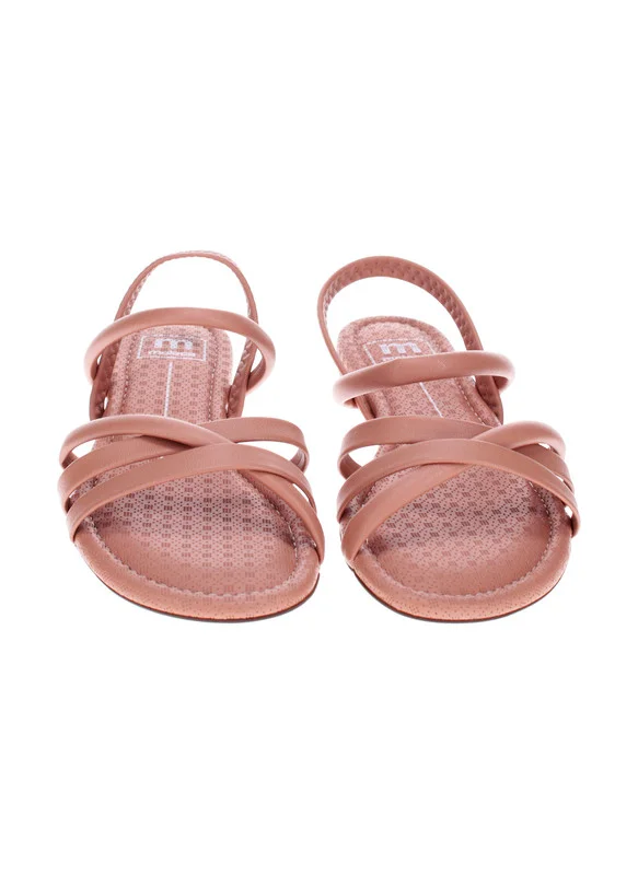 MOLECA Moleca Ladies Flat Sandals Nude | Made In Brazil