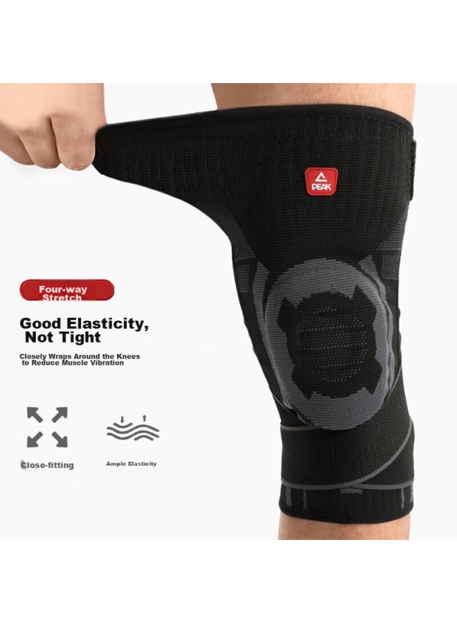 Peak Knee Pads For Sports, Running, Basketball, Meniscus Protection, Patellar Strap, Hiking, Badminton, Size L - Image 5