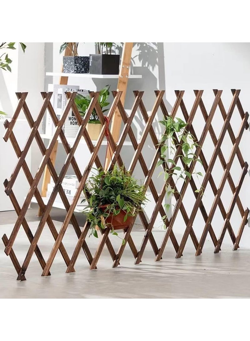 لوحة سياج حائط شبكية خشبية محمولة من FFD - إطار تعليق نباتي قابل للتوسيع (مجموعة من 5) للبستنة العمودية الجميلة"