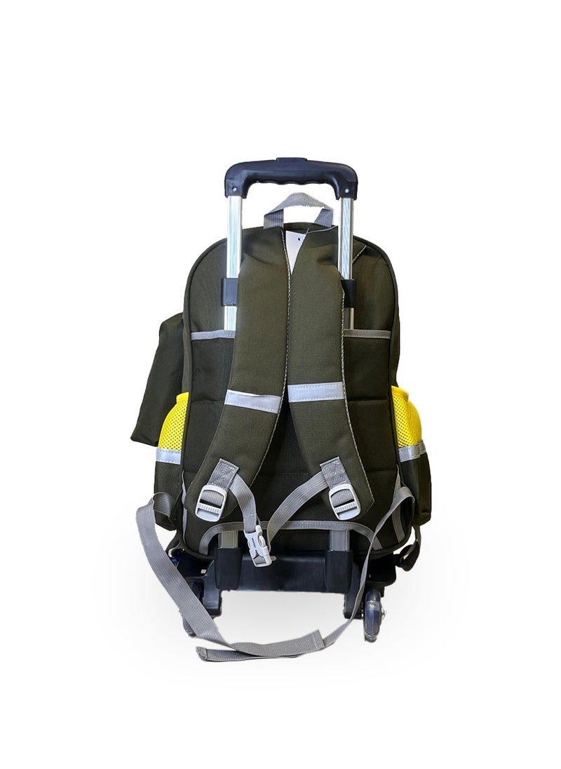 nuzki - NUZKI Trolley School Bag 2 in 1 Wheeled Backpack, Removable Trolley, Easy Transition from Backpack to Rolling Luggage - Ideal Kids Bookbag for School and Travel - Image 1
