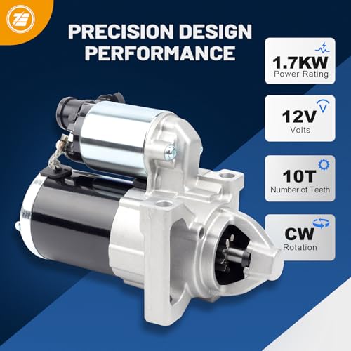 E EZEXPREZE Ezexpreze 10910 New Starter for 14-18 Chevy Silverado 1500 Suburban Tahoe, Cadillac Escalade 6.2L 2015-2016, GMC Sierra 1500 V6 V8 4.3 5.3L 6.2L, for 2015-2016 GMC Yukon, 12655055 M000T24072 - Image 4