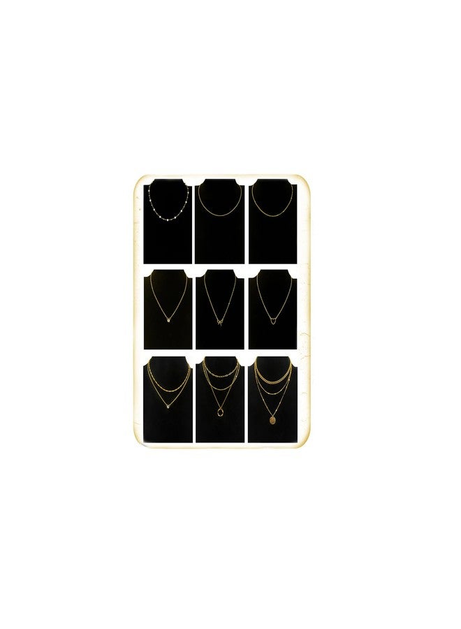 Tornito 9Pcs Necklace for Women 18K Gold Plated Small CZ Bowknot Pearl Heart Satellite Bead Circle Box Twist Paperclip Figaro Pendant Choker Necklaces Layered Stackable Chain Jewelry Gold Tone - Image 1