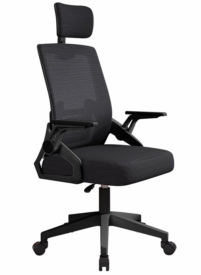 lureonthe Gaming Chair Office Chair Ergonomic OfficeChair, Breathable Mesh Design High Back DeskChair with Adjustable Headrest Swivel Armrest and Lumbar Support  - Image 1