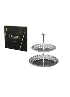 luxury Steel sweets holder, 2 levels 