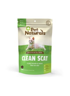Pet Naturals Clean Scat Digestive Support Supplement For Cats, 45 Bite Sized Chews  Litter Box Odor Control And Intestinal Support  - Image 1