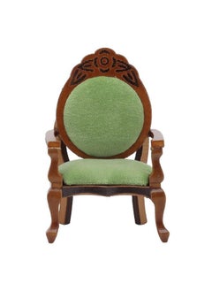 Dilwe Dollhouse Miniature Vintage Sofa 1/12 Scale Dollhouse Retro Single Chair Furniture For Home Decoration Scene Shooting  - Image 2