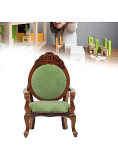 Dilwe Dollhouse Miniature Vintage Sofa 1/12 Scale Dollhouse Retro Single Chair Furniture For Home Decoration Scene Shooting  - Image 4