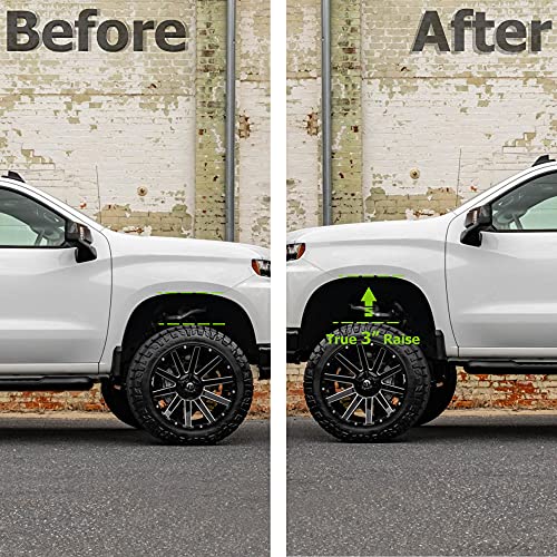 PROEZE 3" Leveling Lift Kits for 2007-2024 Silverado 1500/2007-2024 Sierra 1500,3 inch Forged Front Strut Spacers Leveling Kits - Image 3