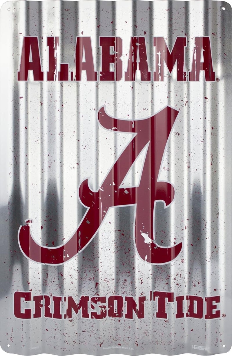University of Alabama - ALABAMA CRIMSON TIDE Corrugated Sign 12 x 16 embossed