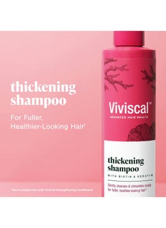 Viviscal Viviscal Thickening Shampoo, Formulated With Biotin And Keratin, Fortified With Marine Collagen And Seaweed Extract, Strengthens And Reduces Breakage, Healthier Looking Hair 250ml (8.45 fl. oz.)  - Image 2